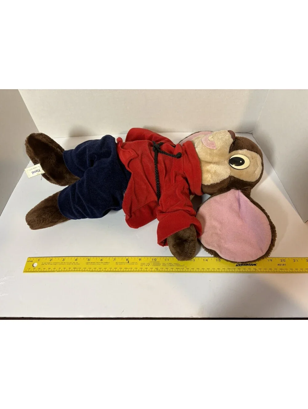 Vintage 1986 Fievel An American Tail 21” Plush Toy from Sears Caltoy NO HAT